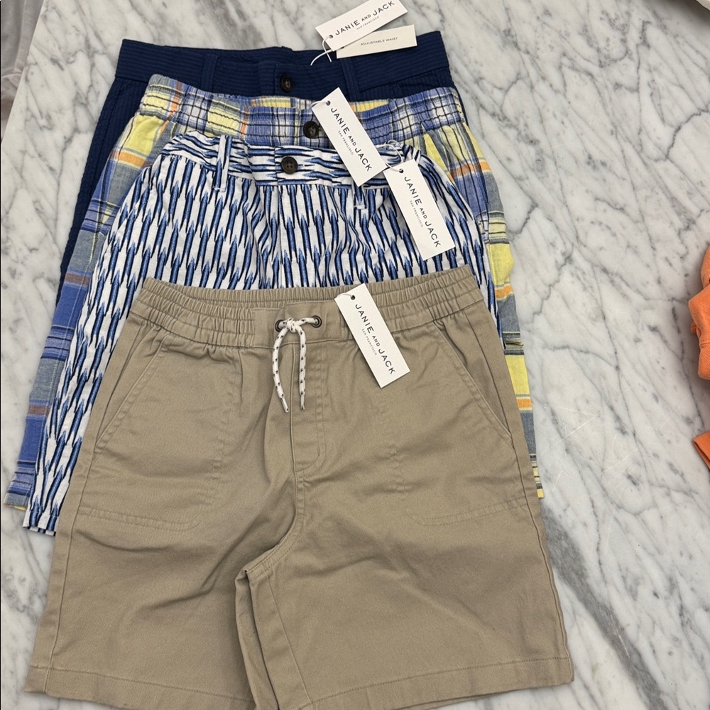 NWT Janie and Jack - khaki shorts - bundle for disc.